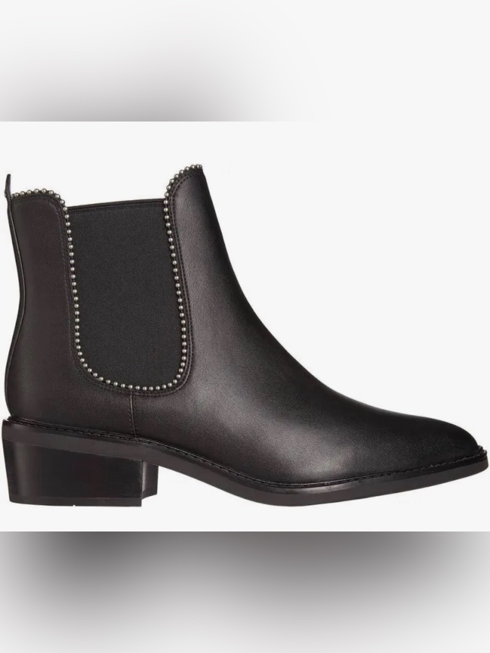 NEW Coach Women's Bowery Black Smooth Leather Chelsea Boot Sz 8